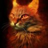 Огненный кот-демон